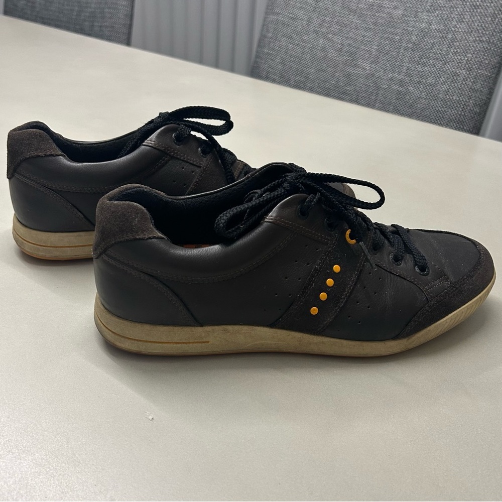 Ecco Street Premier Spikeless Golf Shoes in Brown Leather Mens Size 42 EU - Picture 9 of 10
